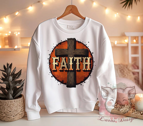 Faith Cross, Cowhide PNG, Serape Design, Sublimation Digital Download, Rustic Decor, Western Faith Art, Cross Clipart, Southwestern Style Sublimation Lara' s Designs 
