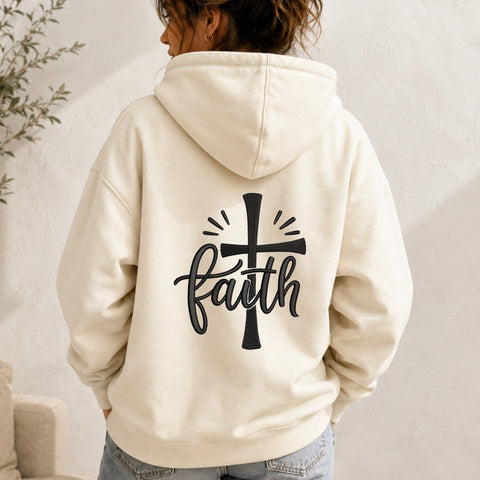 Faith Cross Embroidery Design – Christian Faith Machine Embroidery File, Religious Cross Scripture Inspired Design Embroidery/Applique DESIGNS PatternFeed8 