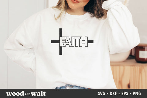 Faith Cross SVG | Christian Shirt SVG SVG Wood And Walt 