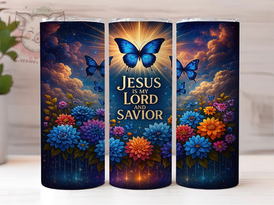 Faith & Devotion Christian Tumbler, Jesus Is My Savior PNG, Religious Sublimation Design, Faith Based Tumbler, 20oz Christian Wrap, Lord And Savior Tumbler, Bible Verse Tumbler Design Sublimation Lara' s Designs 