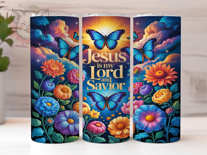 Faith & Devotion Christian Tumbler, Jesus Is My Savior PNG, Religious Sublimation Design, Faith Based Tumbler, 20oz Christian Wrap, Lord And Savior Tumbler, Bible Verse Tumbler Design Sublimation Lara' s Designs 