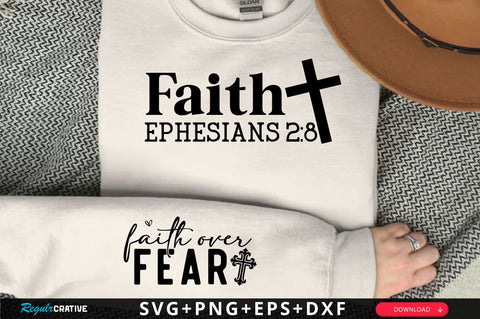 Faith Ephesians 2 8 Sleeve SVG Design, Christian Sleeve SVG, Faith SVG Design, Jesus Sleeve SVG SVG Regulrcrative 