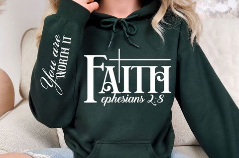 Faith Ephesians 2:8 Sleeve SVG Design SVG Regulrcrative 