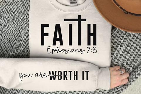 Faith Ephesians Sleeve SVG Design, Christian Sleeve SVG, Faith SVG Design, Jesus Sleeve SVG SVG Regulrcrative 