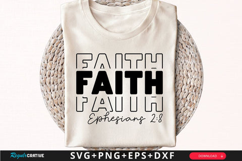 Faith Ephesians Sleeve SVG Design, Christian Sleeve SVG, Faith SVG Design, Jesus Sleeve SVG SVG Regulrcrative 