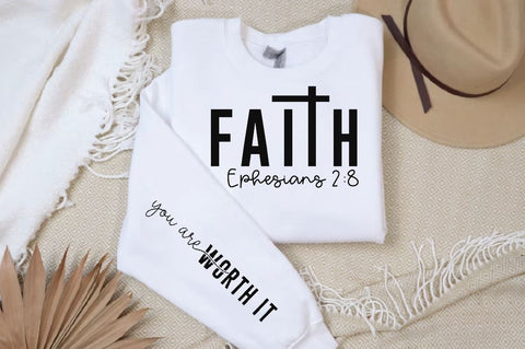 Faith Ephesians Sleeve SVG Design, Christian Sleeve SVG, Faith SVG Design, Jesus Sleeve SVG SVG Regulrcrative 