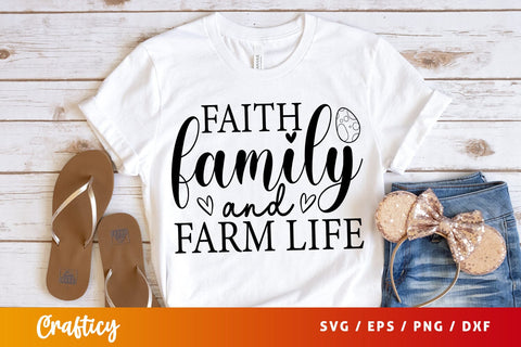 Faith family and farm life SVG Design SVG Designangry 