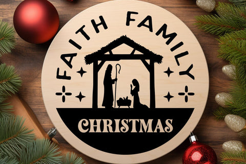 Faith family christmas SVG Angelina750 