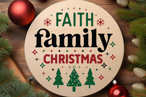 Faith family christmas SVG Angelina750 