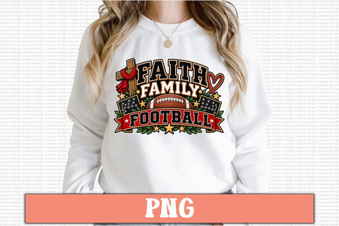 Faith Family Football PNG Sublimation Craftlabsvg24 