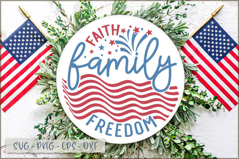 Faith family freedom Sign SVG Shetara Begum 