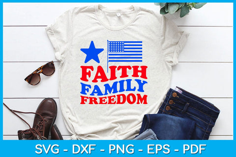 Faith Family Freedom SVG PNG PDF Cut File SVG Creativedesigntee 