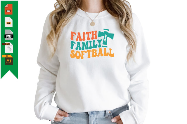 FAITH FAMILY SOFTBALL SVG Craftlabsvg24 