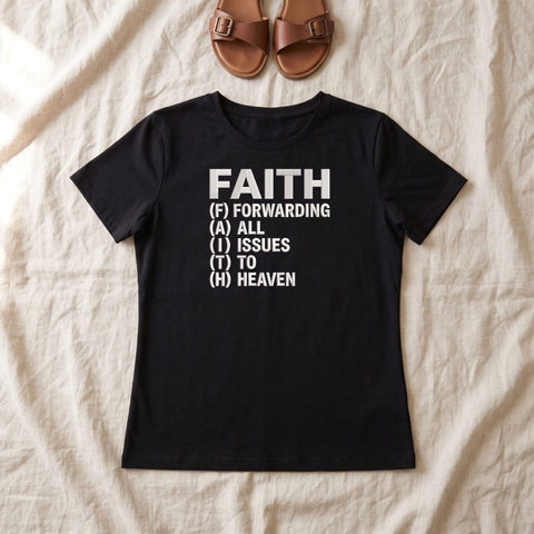 Faith Forwarding All Issues to Heaven Embroidery Design – Christian Faith Acronym Religious Machine Embroidery File Embroidery/Applique DESIGNS PatternFeed8 