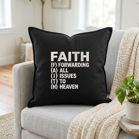Faith Forwarding All Issues to Heaven Embroidery Design – Christian Faith Acronym Religious Machine Embroidery File Embroidery/Applique DESIGNS PatternFeed8 