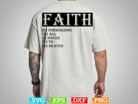 Faith Forwarding All Issues To Heaven svg Svg,Christian Svg, Religious Shirt, Jesus Svg, God Svg, Faith PNG, Christian Svg SVG Creativeart88 