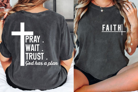 Faith Front and Back SVG T shirt Design SVG Designangry 