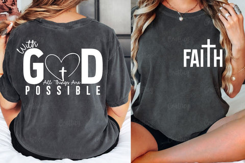 Faith Front and Back SVG T shirt Design SVG Designangry 