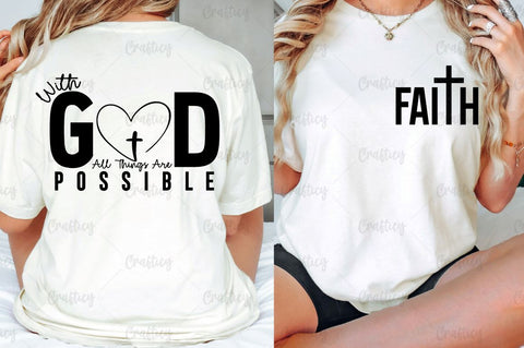 Faith Front and Back SVG T shirt Design SVG Designangry 
