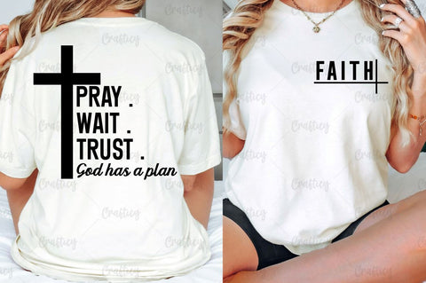Faith Front and Back SVG T shirt Design SVG Designangry 