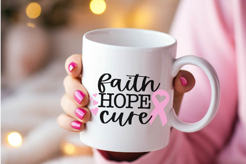 Faith Hope Cure SVG – Perfect for Cancer Awareness Projects SVG Silhouette School Blog Design Shop 