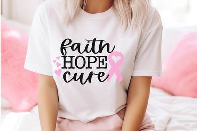 Faith Hope Cure SVG – Perfect for Cancer Awareness Projects SVG Silhouette School Blog Design Shop 