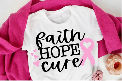 Faith Hope Cure SVG – Perfect for Cancer Awareness Projects SVG Silhouette School Blog Design Shop 