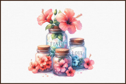 Faith Hope Love Jars Sublimation Bundle Sublimation designartist 