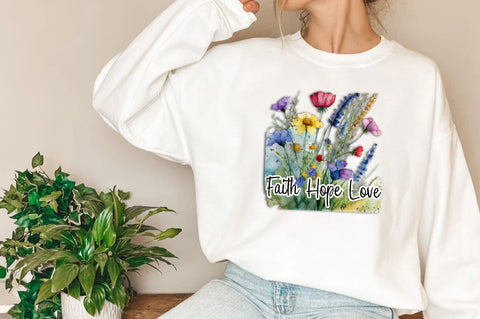 Faith Hope Love Png Bible Verse Shirt Christian Png Jesus Sublimation Design Inspirational Quotes Digital Download Flower Clipart Graphic Sublimation Jagonath Roy 