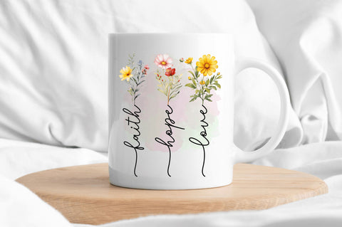 Faith Hope Love Sublimation Design Sublimation Regulrcrative 