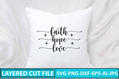 Faith Hope Love SVG Cut File SVG Syaman 