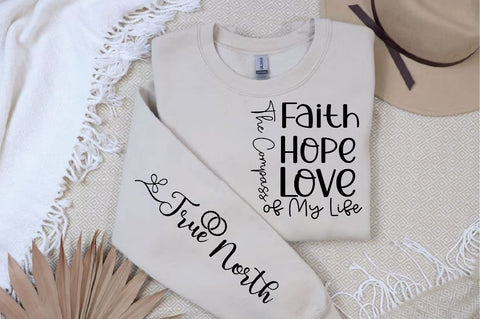 Faith Hope Love The Compass of My Life Sleeve SVG Design, Christian Sleeve SVG, Faith SVG Design, Jesus Sleeve SVG, Religious Sleeve SVG SVG Regulrcrative 