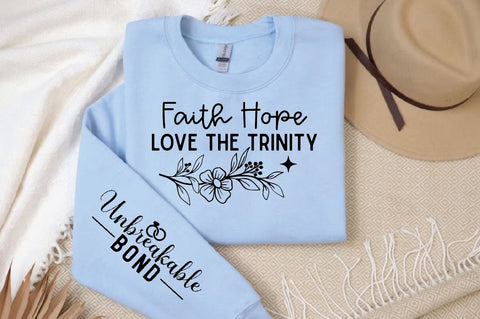 Faith Hope Love The Trinity Sleeve SVG Design, Christian Sleeve SVG, Faith SVG Design, Jesus Sleeve SVG SVG Regulrcrative 