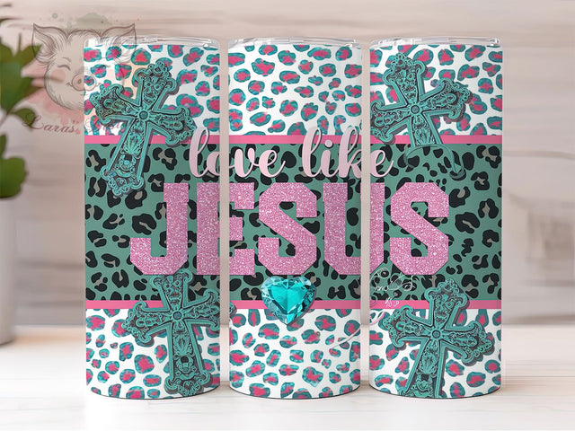 Faith Jesus Bible Verse 20oz Tumbler, Faith Tumbler, Jesus Tumbler, Religious Tumbler, Bible Verse Tumbler, 20oz Sublimation Wrap, Inspirational Tumbler Sublimation Lara' s Designs 