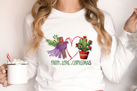 Faith love christmas png design Sublimation Regulrcrative 
