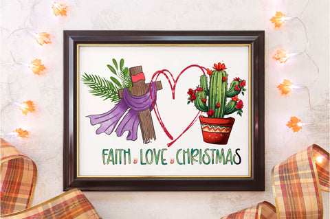 Faith love christmas png design Sublimation Regulrcrative 