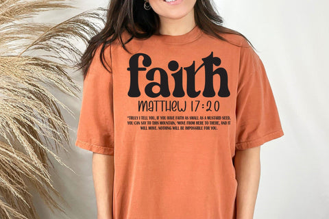 faith matthew 17:20 svg Design, Christian svg, Religious svg, Jesus svg, Worship svg, Bible Verse svg, Worthy svg, Faith svg SVG DesignDestine 