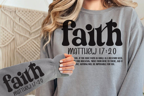 faith matthew 17:20 svg Design, Christian svg, Religious svg, Jesus svg, Worship svg, Bible Verse svg, Worthy svg, Faith svg SVG DesignDestine 