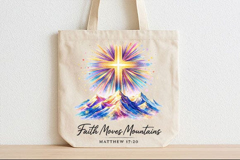 Faith Moves Mountains PNG Matthew 17:20 Christian Sublimation SVG BillahCrafts 