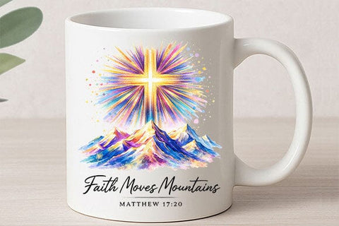 Faith Moves Mountains PNG Matthew 17:20 Christian Sublimation SVG BillahCrafts 