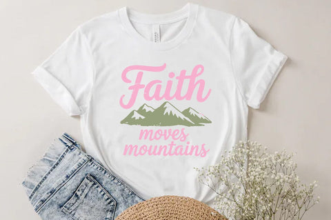 Faith moves mountains Religious Design SVG SVG FiveStarCrafting 