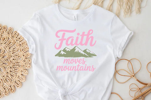 Faith moves mountains Religious Design SVG SVG FiveStarCrafting 