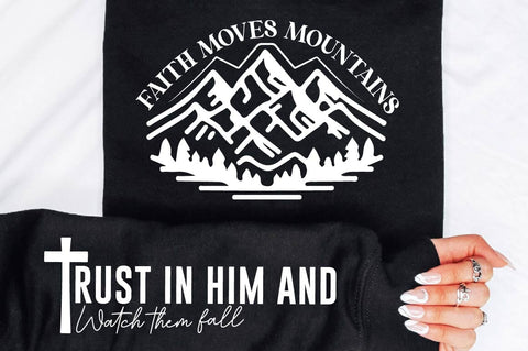 Faith Moves Mountains Sleeve SVG Design SVG Regulrcrative 