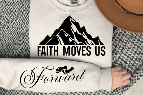 Faith Moves Us Sleeve SVG Design, Christian Sleeve SVG, Faith SVG Design, Jesus Sleeve SVG SVG Regulrcrative 