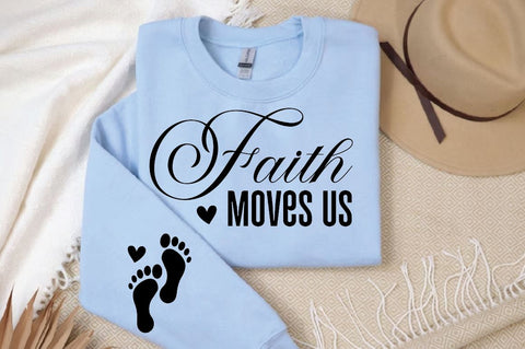 Faith Moves Us Sleeve SVG Design, Christian Sleeve SVG, Faith SVG Design, Jesus Sleeve SVG SVG Regulrcrative 