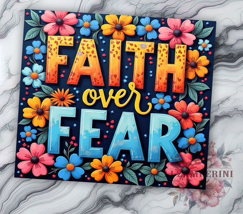Faith Over Fear 20oz Tumbler Wrap PNG, Inspirational Christian Bible Jesus Tumbler PNG Sublimation Design, Straight & Tapered Tumbler Wrap, Instant Digital Download Sublimation Li Zamperini 