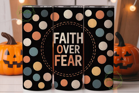 Faith Over Fear 20oz Tumbler Wrap Sublimation PixelChick 