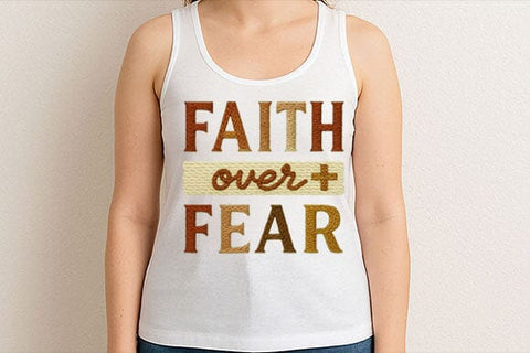 Faith Over Fear PNG Christian Quote SVG BillahCrafts 