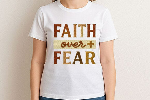 Faith Over Fear PNG Christian Quote SVG BillahCrafts 