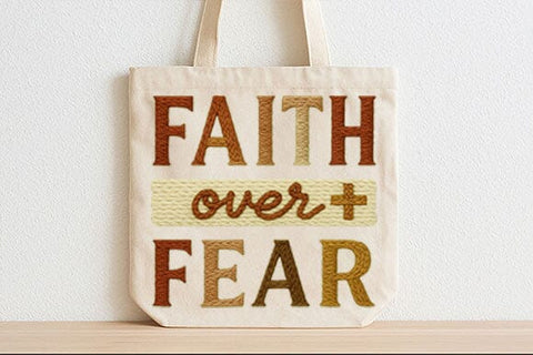 Faith Over Fear PNG Christian Quote SVG BillahCrafts 